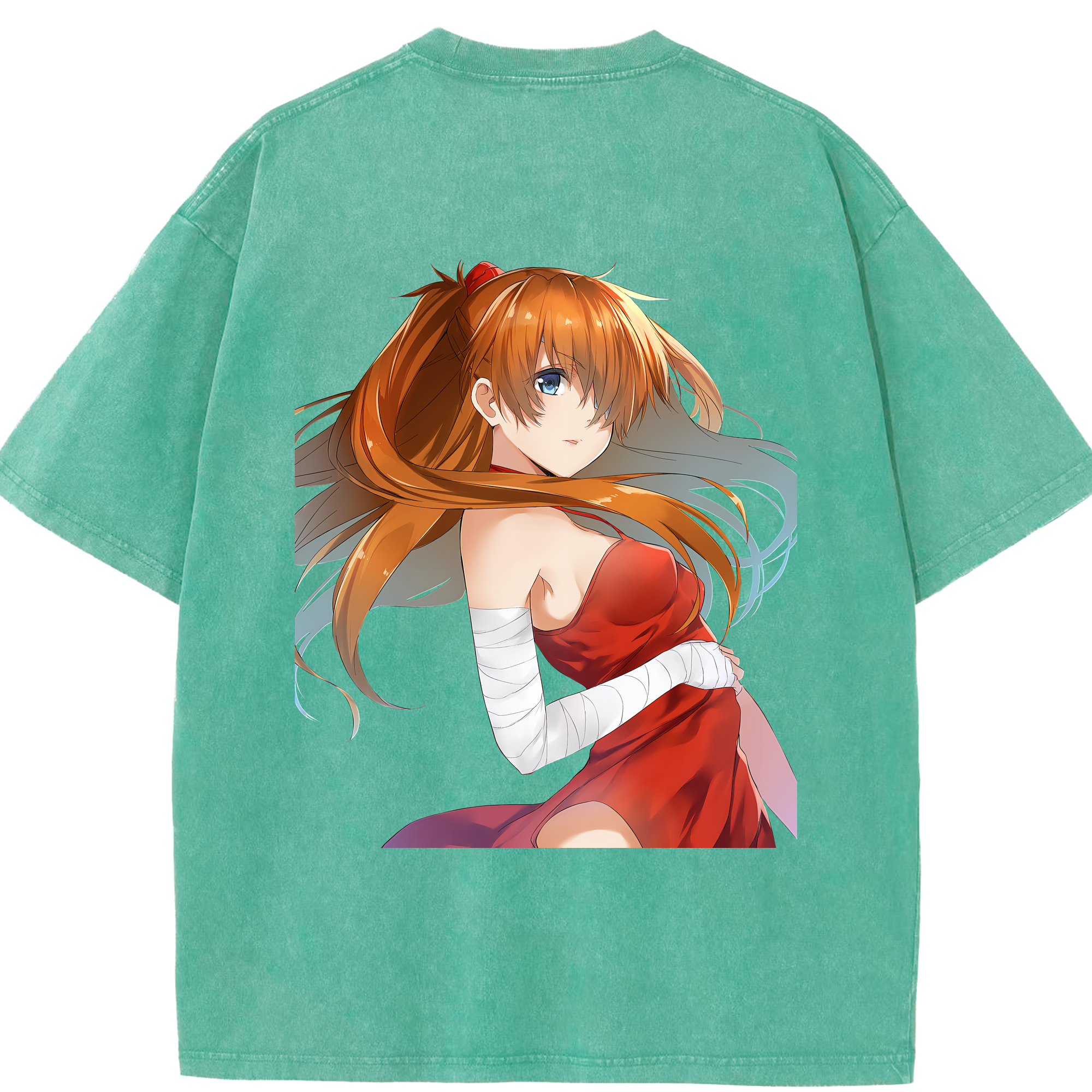（画像用） EVA 新世紀エヴァンゲリオン 綿100% ヴィンテージ風 半袖Tシャツ（背面プリント）